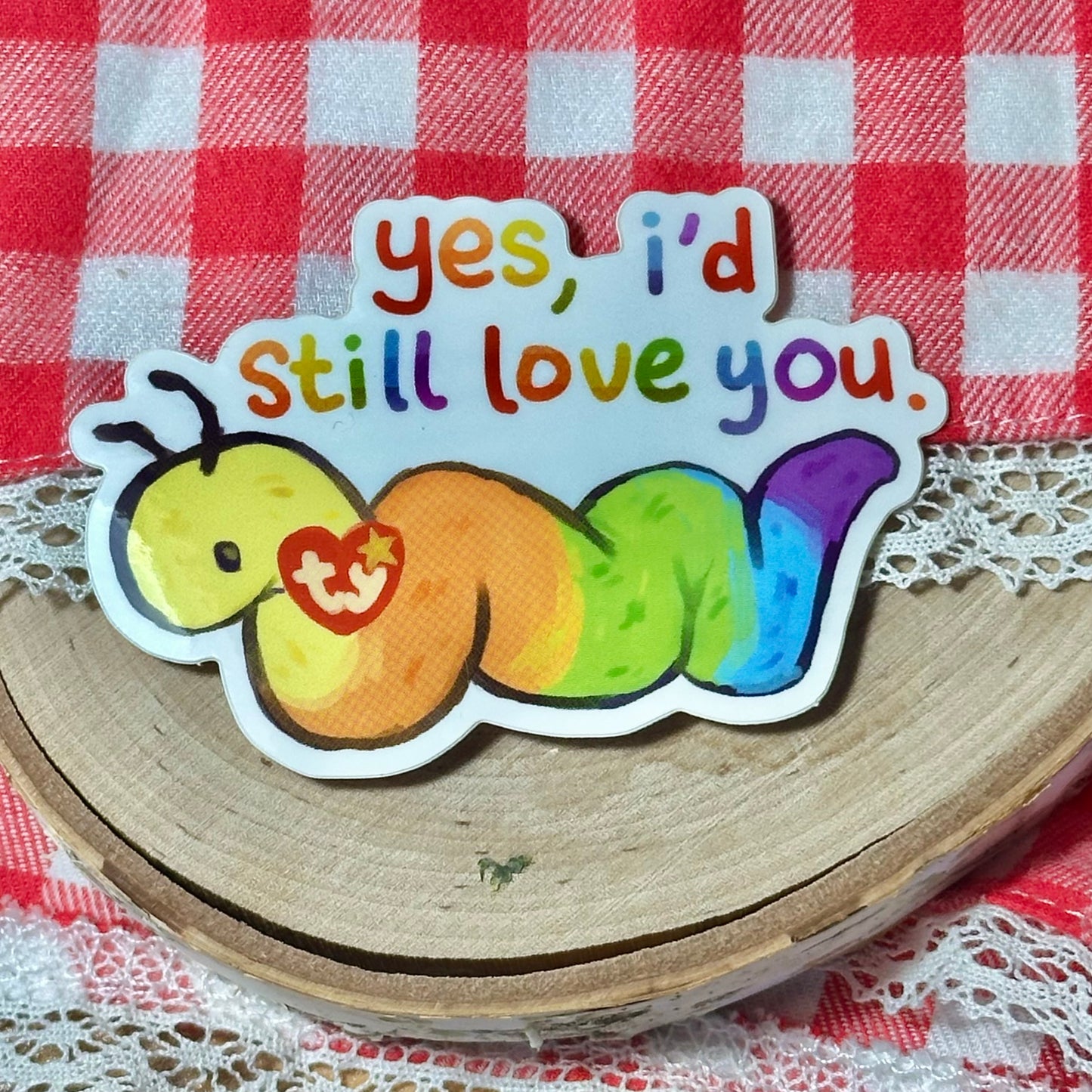 Worm sticker