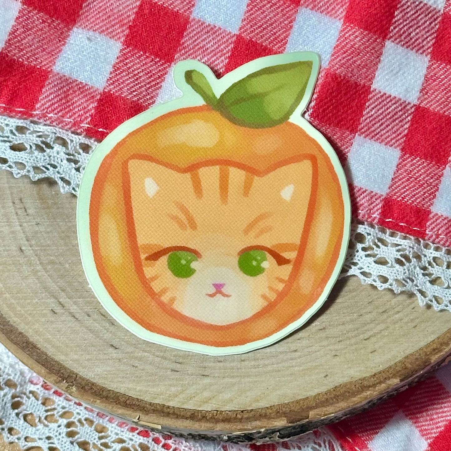 Orange cat sticker